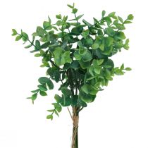 Branches d&#39;eucalyptus artificielles plantes artificielles vertes 34cm 6pcs