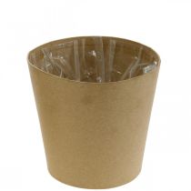 Article Pot de fleurs, cache-pot, cache-pot en papier nature Ø13cm H12.5cm 4pcs