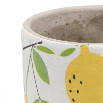 Article Jardinière en céramique citron pot de fleur décoratif été H17cm
