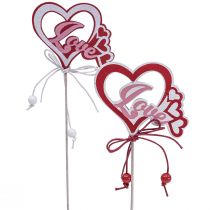 Article Bouchon de fleur bouchon décoratif « Love » Saint Valentin 25,5 cm 16 pcs