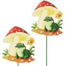 Article Bouchons décoratifs bouchons fleur en bois décoration grenouille 6.5cm 18pcs