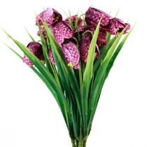 Article Fritillaria Fleur De Damier Violet Fleurs Artificielles 28cm 6pcs