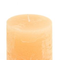 Article Bougies bougies piliers couleur claire abricot 85×150mm 2pcs