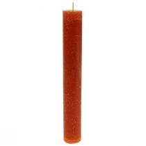 Article Bougies coniques bougies teintes en marron 34×240mm 4pcs