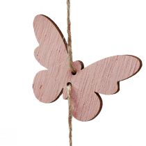 Article Carillon éolien décoration papillons décoration de fenêtre bois Ø15cm 55cm