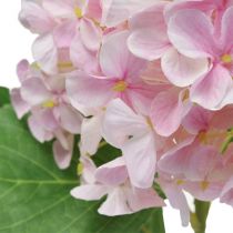 Article Hortensia artificiel rose clair fleur artificielle rose Ø15,5cm 45cm