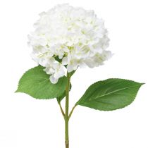 Article Hortensia décoratif Hortensia boule de neige artificielle blanche 65cm