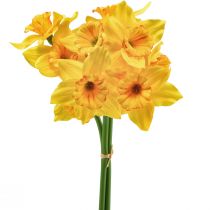 Article Jonquille décoration fleurs artificielles jonquilles jaunes 38cm 3pcs