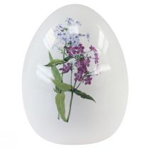 Article Décoration oeufs de Pâques en céramique avec décoration florale 12cm 3pcs