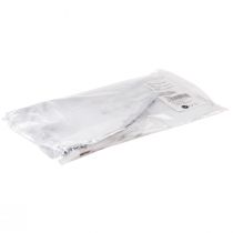 Article Coeurs en métal blanc à suspendre style campagnard 14 × 1,5 × 20 cm 2 pièces