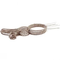 Article Décoration sur piques Lapin de Pâques métal H36cm 4pcs