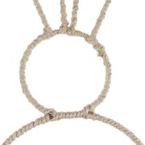 Article Anneau déco Lapin de Pâques Métal Fibre 20×40cm 4pcs