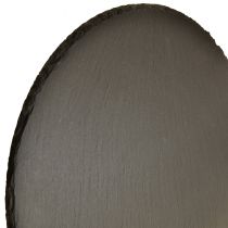 Article Plateau Rond en Ardoise Naturelle Noir Ø15cm 6 pcs
