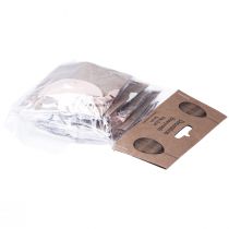 Article Oeufs de Pâques en nid d'abeille à suspendre Blanc Orange 6 cm 6 pièces