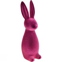 Article Décoration de Pâques en forme de lapin floqué – 2e choix – Violet 15×15,5×47cm