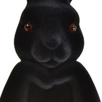 Article Buste de lapin pensant floqué noir – 2e qualité – Pâques 16,5 × 13 × 27 cm