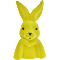 Article Buste de lapin de Pâques Thinking Bunny – 2e qualité – Jaune-vert 16,5 × 13 × 27 cm