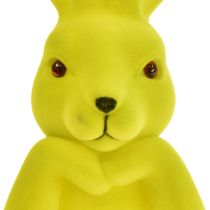 Article Buste de lapin de Pâques Thinking Bunny – 2e qualité – Jaune-vert 16,5 × 13 × 27 cm