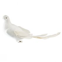 Article Décoration de mariage colombe colombes de mariage blanches avec clip 31,5cm