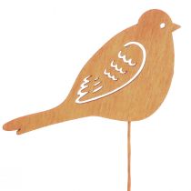 Article Décoration de printemps bouchons de fleurs décoration d&#39;oiseau en bois 28cm 18 pcs