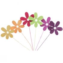 Article Bouchons de fleurs de décoration printanière fleur de bois 30,5 cm 18 pièces