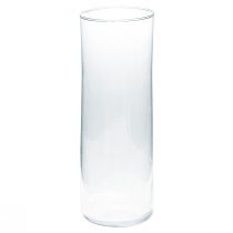 Article Grand vase en verre vase à fleur conique verre 30cm Ø10.5cm