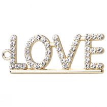 Article Pendentif décoratif Saint Valentin Amour métal argent 4cm 12pcs