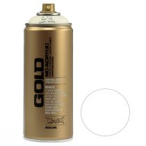 Article Bombe de peinture blanche en spray Montana Gold Shock White 400ml
