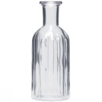 Article Vase bouteille vase en verre vase haut clair Ø7,5cm H19,5cm