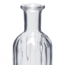 Article Vase bouteille vase en verre vase haut clair Ø7,5cm H19,5cm
