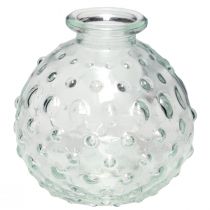 Article Petit vase en verre vase boule vase clair Ø8,5cm H8cm