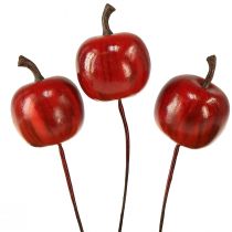 Article Mini pommes sur fil 3cm brillant 24 pcs