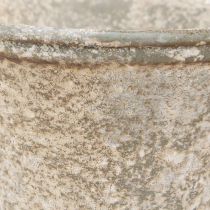 Article Calice ancien en métal, gobelet décoratif, vase vintage, Ø11cm, H17,5cm