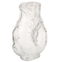 Article Vase en verre en forme de poisson décoratif pour une décoration harmonieuse, 24,5 cm