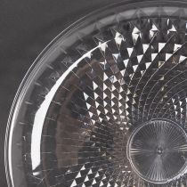 Article Bol rond décoratif transparent avec pied, 32 cm