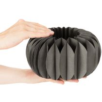 Article Anneau décoratif en papier nid d'abeille en forme de citrouille, 24 cm, lot de 4