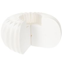 Article Anneaux en papier alvéolé en forme de citrouille, ronds, de grande taille (24 cm), pour fleurs séchées et décorations d'automne (lot de 4).