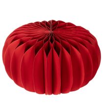 Article Décoration de table moderne ronde en papier alvéolé, citrouille, 24 cm, lot de 4