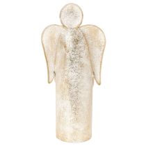 Article Bougeoir figurine d'ange doré décoration festive 27 cm
