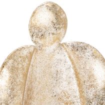 Article Bougeoir figurine d'ange doré décoration festive 27 cm