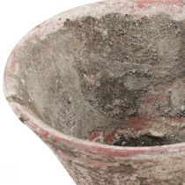 Article Pot en résine Pot en argile Pot de fleurs Terre cuite Vintage H7cm 2pcs