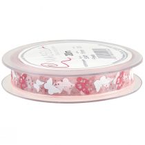 Article Ruban organza papillon rose 15 mm 20 m