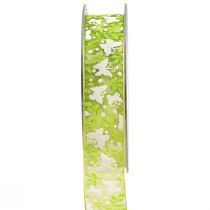 Article Ruban organza papillons ruban cadeau vert 25mm 20m