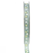 Article Ruban cadeau fleurs ruban décoratif ruban vert 10mm 15m