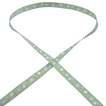 Article Ruban cadeau fleurs ruban décoratif ruban vert 10mm 15m