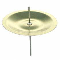 Article Bougeoir avec épine dorée Ø5cm 36 pcs