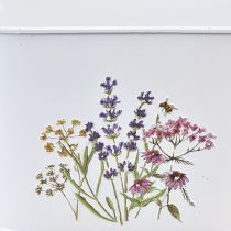 Article Bol à fleurs en métal, jardinière à plantes 27×16×15,5 cm