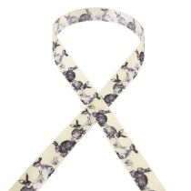 Article Ruban cadeau de Pâques ruban de soie Lapins de Pâques 25mm 18m