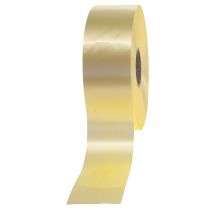 Article Ruban à friser ruban cadeau ruban noeud jaune clair 50mm 100m