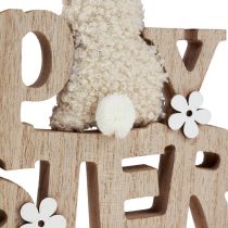 Article Décoration de Pâques « Joyeuses Pâques » Décoration de Pâques en bois pour étagère 24cm